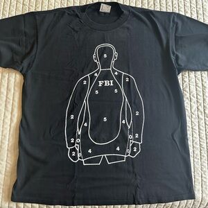 FBI vintage target practice shirt